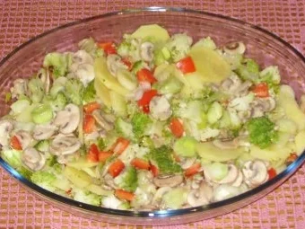 Rezept: Vegetarisches - Kartoffel-Gemüse-Auflauf Bild Nr. 2 Vegetarisches - Kartoffel-Gemüse-Auflauf - Rezept - Bild Nr. 2