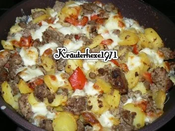 überbackener Hackfleisch-Kartoffelauflauf - Rezept - Bild Nr. 2