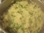 Reis mit Erbsen - Rezept