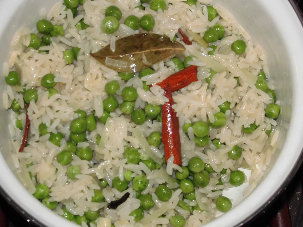 Reis mit Erbsen - Rezept - Bild Nr. 5