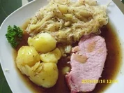 Fleisch: Kasslerschmorbraten und Sauerkraut - Rezept