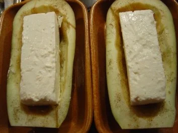 Auberginen gefüllt mit Schafskäse... mit Bildern - Rezept - Bild Nr. 3