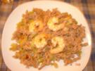 Vollkornnudeln-Porree Pfanne mit eingelegten Garnelen - Rezept