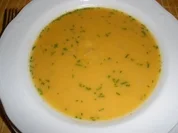 Suppe - Kürbissuppe mit honigglasierten Äpfeln - Rezept