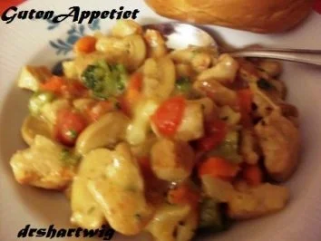 Rezept: Pfannengericht~Puten -Champigon-Pfanne Pfannengericht~Puten -Champigon-Pfanne - Rezept