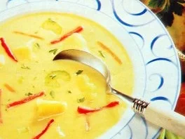 Kartoffelsuppe mit Käse - Rezept