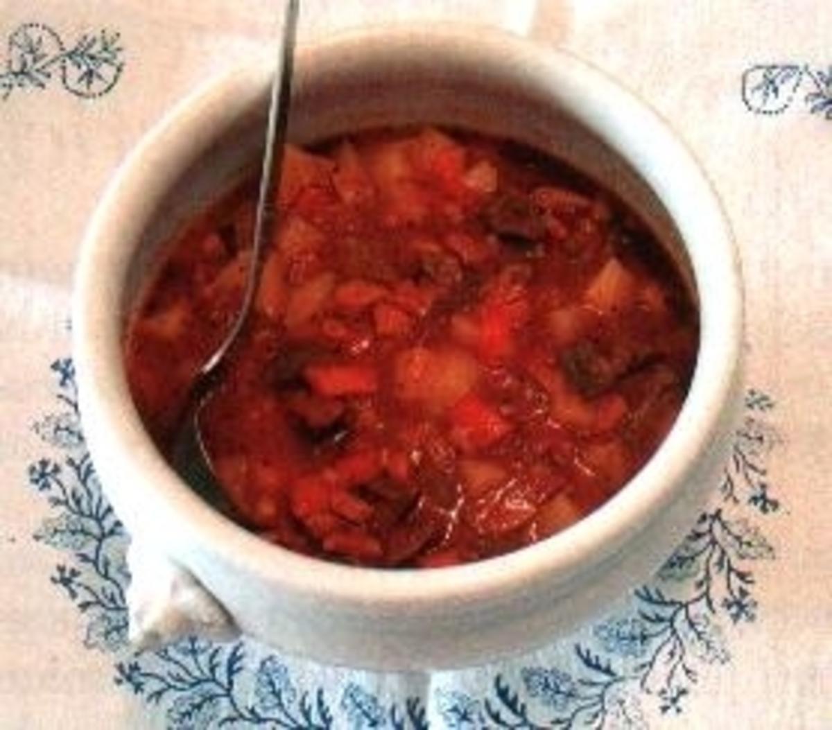 Gulaschsuppe mit Tabasco - Rezept