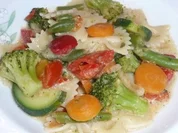 Rezept: Pfannengericht: Italienisches Gemรผse mit Nudeln und Feta Pfannengericht: Italienisches Gemรผse mit Nudeln und Feta - Rezept