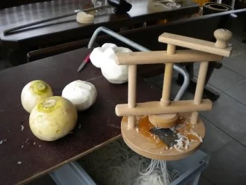 Rezept: weisse Rüben schneiden und einlegen weisse Rüben schneiden und einlegen - Rezept