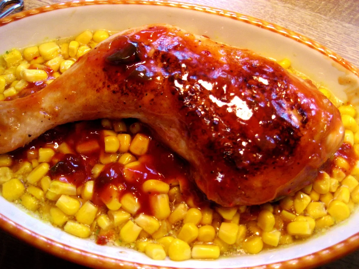 Hühnerkeulen im Maisbett .... - Rezept - Bild Nr. 98