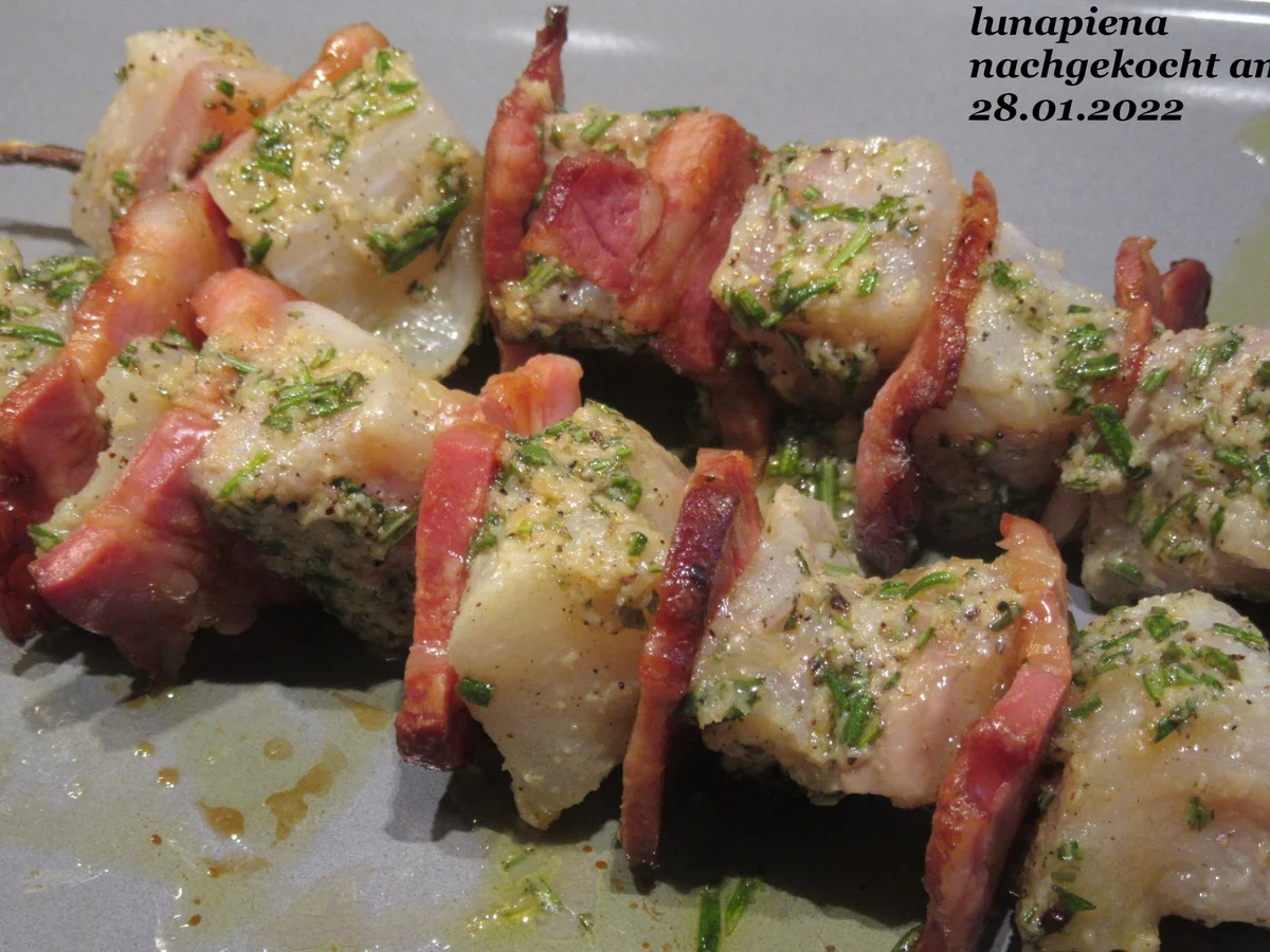 Seeteufel-Speck-Spieße - Rezept - Bild Nr. 2