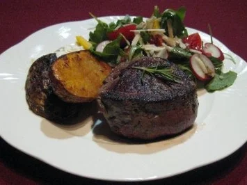 Rosmarinsteak con Patate italiani - Rezept