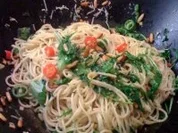 Bavette con aglio, olio e peperoncino “speciale” - genannt: AOP - Rezept