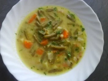 Rezept: Schnippelbohnen Eintopf mit Speck Schnippelbohnen Eintopf mit Speck - Rezept