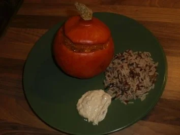 gefüllter Hokkaido - Rezept