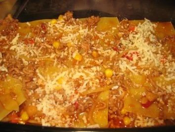 Rezept: Asiatisch: Chinesische Lasagne Bild Nr. 3 Asiatisch: Chinesische Lasagne - Rezept - Bild Nr. 3