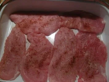 Rezept: Überbackene Paprikaschnitzel mit Schafskäse Bild Nr. 4 Überbackene Paprikaschnitzel mit Schafskäse - Rezept - Bild Nr. 4