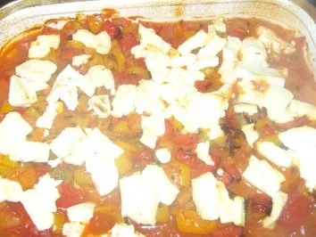 Rezept: Überbackene Paprikaschnitzel mit Schafskäse Bild Nr. 7 Überbackene Paprikaschnitzel mit Schafskäse - Rezept - Bild Nr. 7