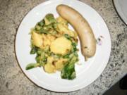 Speck-Zwiebel-Kartoffelsalat mit Rapünzel - Rezept
