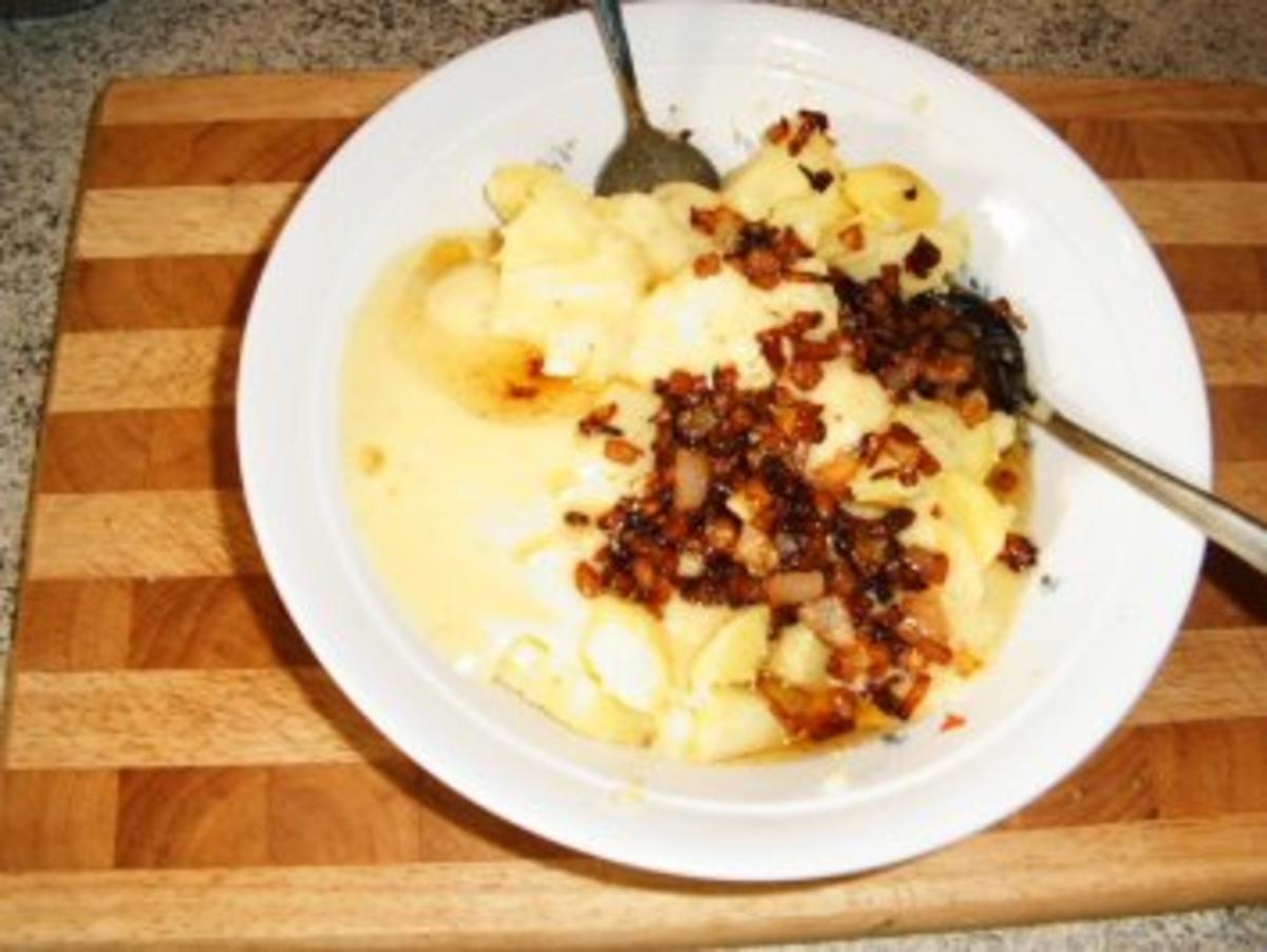 Speck-Zwiebel-Kartoffelsalat mit Rapünzel - Rezept - Bild Nr. 11