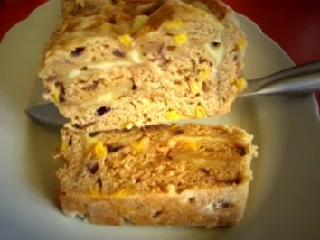 Rezept: Schinken-Mais-Zwiebel-Käsebrot Schinken-Mais-Zwiebel-Käsebrot - Rezept