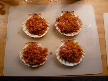 Vieiras al horno (Überbackene Jakobsmuscheln) - Rezept - Bild Nr. 11