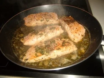 Lachs mit Kapern-Estagon-Salsa - Rezept - Bild Nr. 4