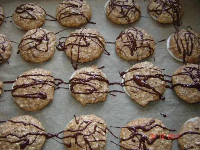 Weihnachtsplätzchen : Lebkuchen-Makronen - Rezept