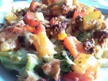 Nudel-Hack-Auflauf - Rezept