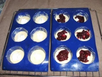 Käsekuchen-Kirsch-Muffins - Rezept - Bild Nr. 2