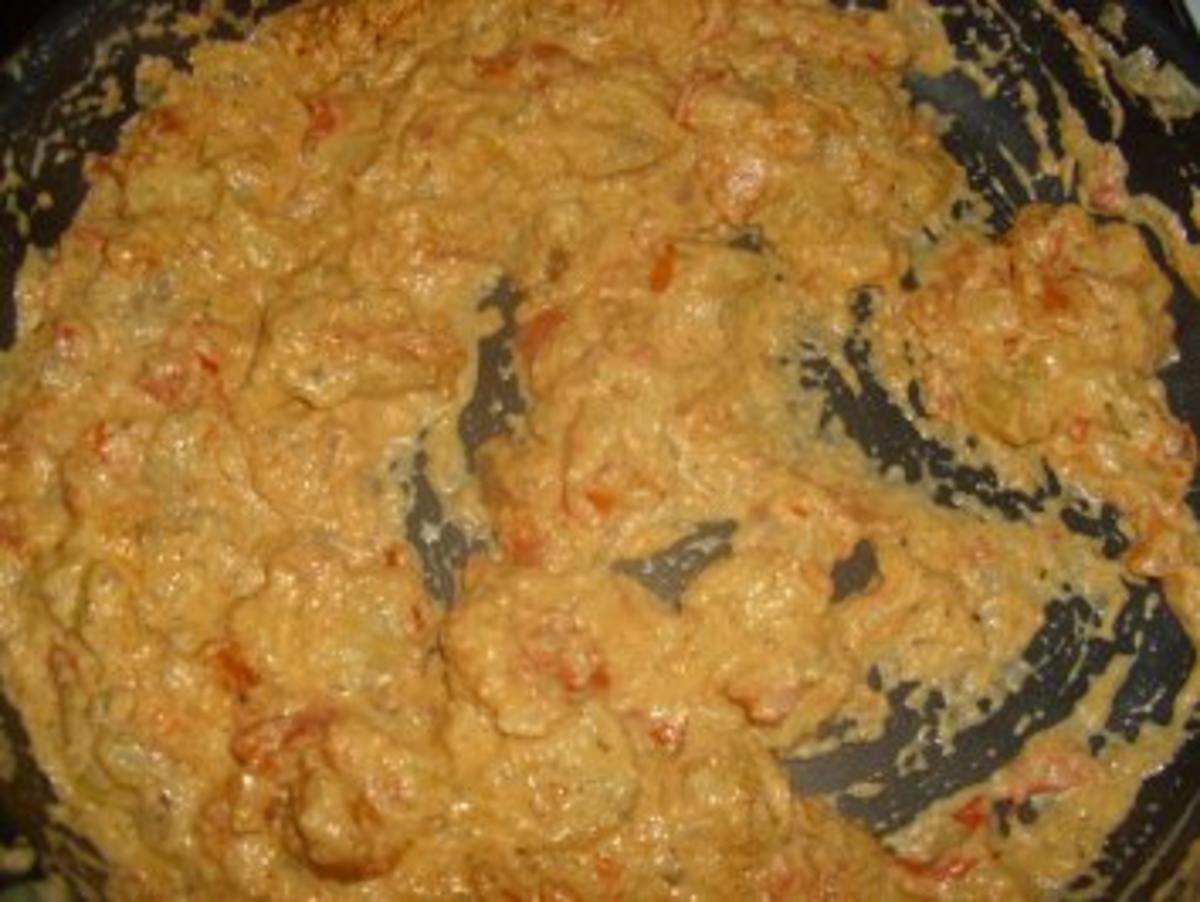Auberginen mit Paprika-Ziegenfrischkäse-Füllung - Rezept - Bild Nr. 6