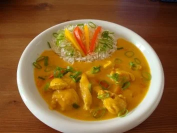 Putengeschnetzeltes mit Reis & Kürbis-Kokosmilch-Soße - Rezept - Bild Nr. 14