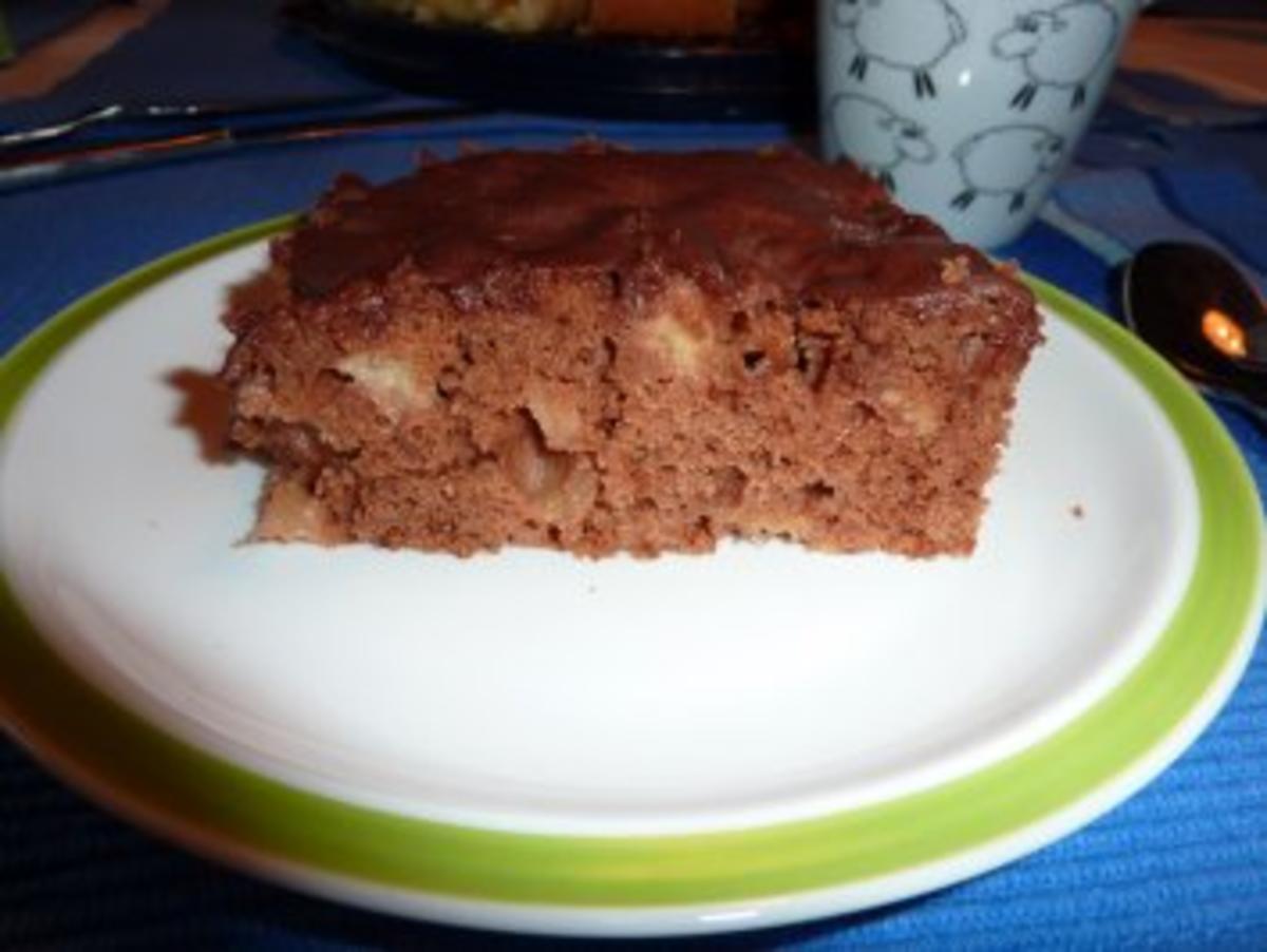 Kuchen: Apfel-Schokoladen-Kuchen - Rezept