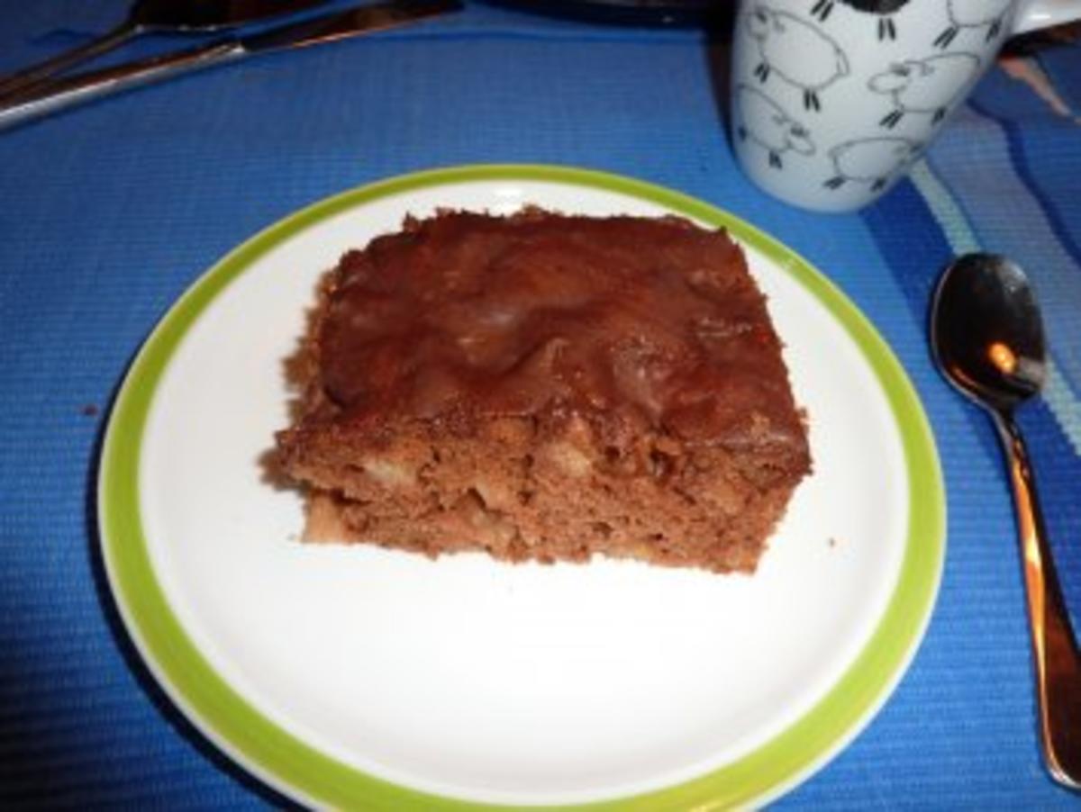 Kuchen: Apfel-Schokoladen-Kuchen - Rezept - Bild Nr. 2
