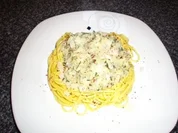 Safran-Spaghetti - Rezept