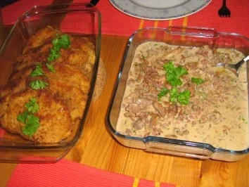 Jäger-Schnitzel mit Spätzle aus der Pfanne - Rezept - Bild Nr. 8