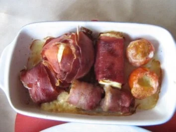 Variationen mit Schafskäse und Schinken - Rezept