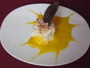 Rezept: Vanilleparfait mit Mango Vanilleparfait mit Mango - Rezept