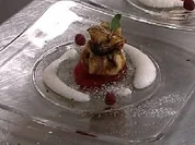 Crepe-Beutel mit karamellisierter Birnenfüllung - Rezept