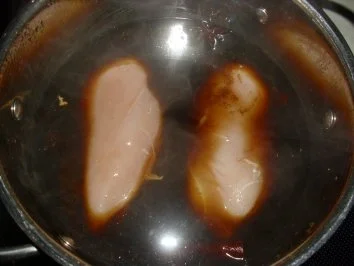 Rezept: Hähnchenbrust in Sherry-Soja-Sauce Bild Nr. 4 Hähnchenbrust in Sherry-Soja-Sauce - Rezept - Bild Nr. 4