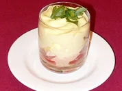 Cocktail von Soller-Gambas mit Wasabischaum - Rezept