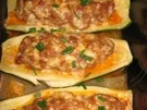 Zucchini-Schiffchen / Variation 2. - Rezept