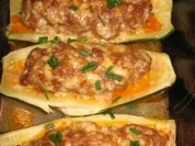 Rezept: Zucchini-Schiffchen / Variation 2. Zucchini-Schiffchen / Variation 2. - Rezept
