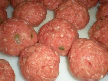FLEISCH: Albondigas (Fleischbällchen) mit Senfsauce - Rezept - Bild Nr. 3