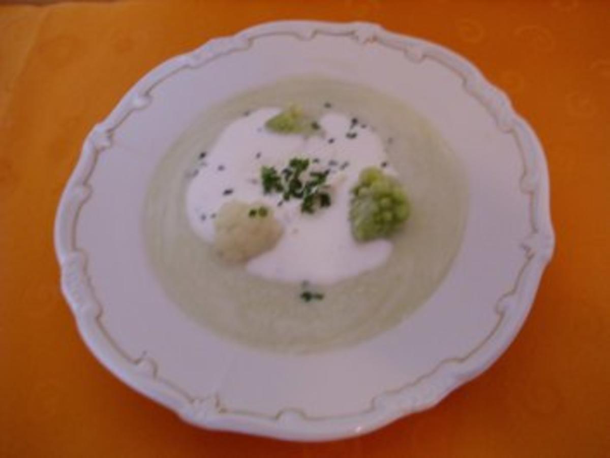 Blumenkohl-Romanesco-Suppe - Rezept mit Bild - kochbar.de