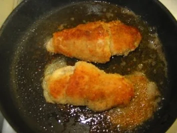 Panierte gefüllte Straussensteak - Rezept