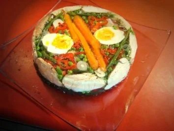 Rezept: Hähnchenfilet-Gemüse-Sülze = mit Fotos ! Hähnchenfilet-Gemüse-Sülze = mit Fotos ! - Rezept