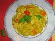 Putenpfanne mit Basmatireis, Gemüse - asiatisch angehaucht - Rezept