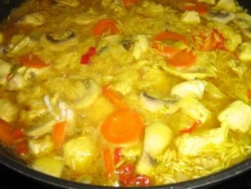 Putenpfanne mit Basmatireis, Gemüse - asiatisch angehaucht - Rezept - Bild Nr. 8