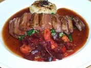 Entenbrust mit Preiselbeeren Sosse. - Rezept